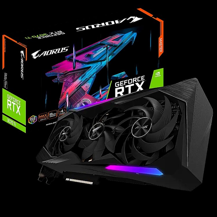 Лучшая RTX 3070Ti от Aorus Master с управляемым OLED-экраном Рассрочка