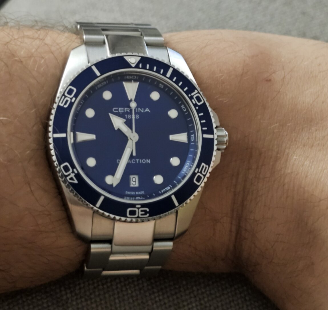 Швейцарские кварцевые часы Certina DS Action quartz 40 mm-СРОЧНО!!!