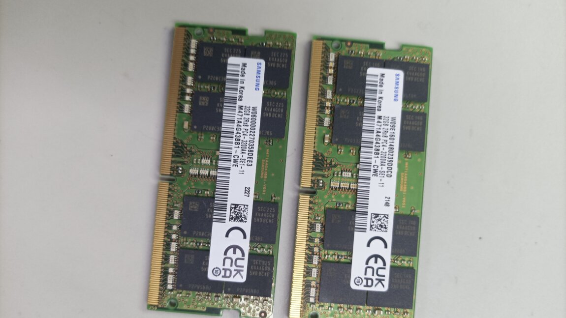 Samsung DDR4-32Gb+32Gb= 64Gb