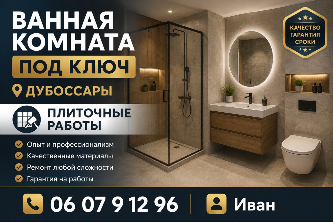Укладка плитки. Дубоссары