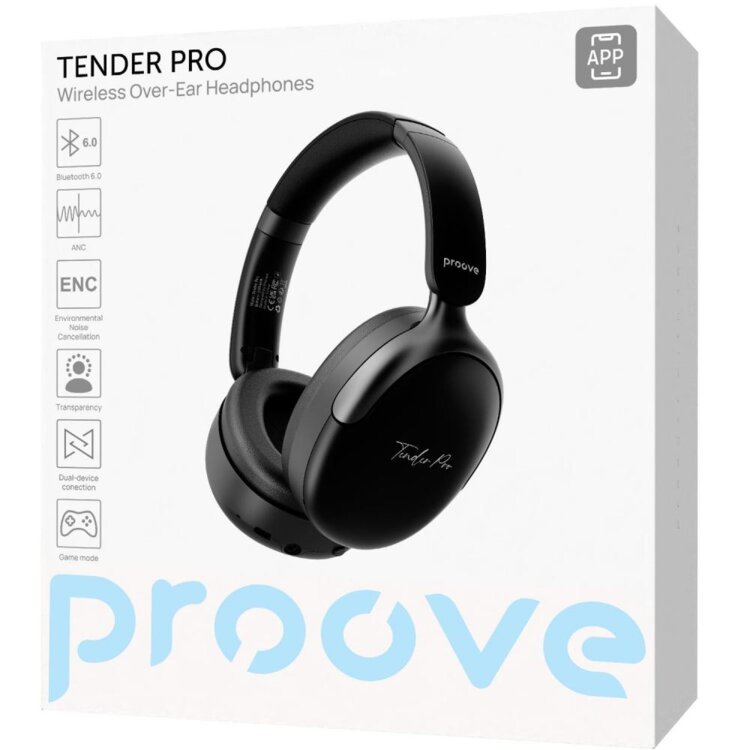 PROOVE Tender Pro — ANC, Bluetooth 6.0 и до 90 часов работы