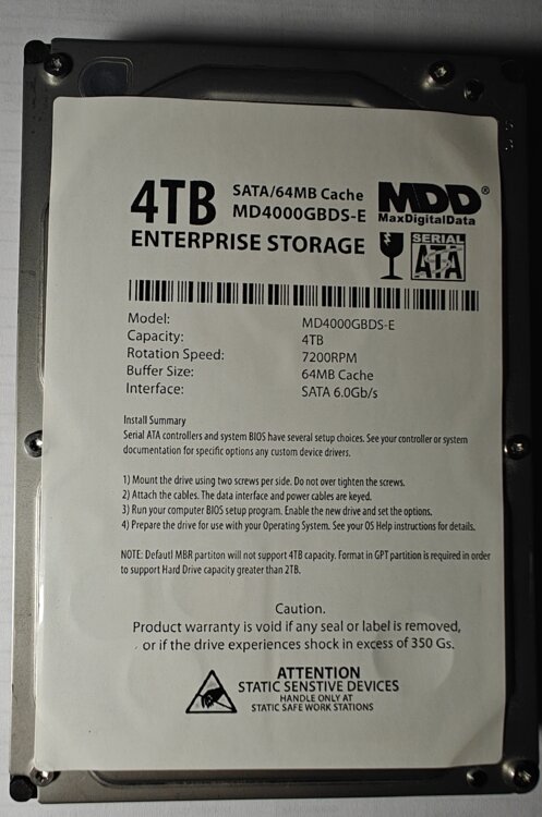 Жёсткий диск (HDD) на 4 ТБ