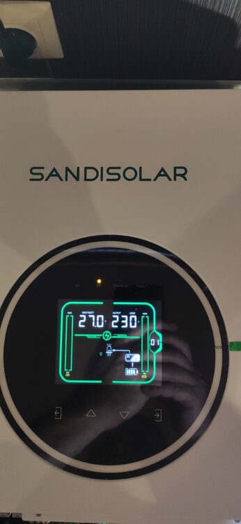 Инвертор, гибрид. SANDISOLAR 4,2kw, 24v. LiFePo4 аккумулятор.