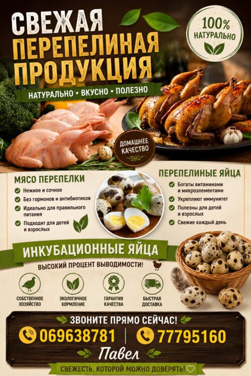 Продам ПЕРЕПЕЛА