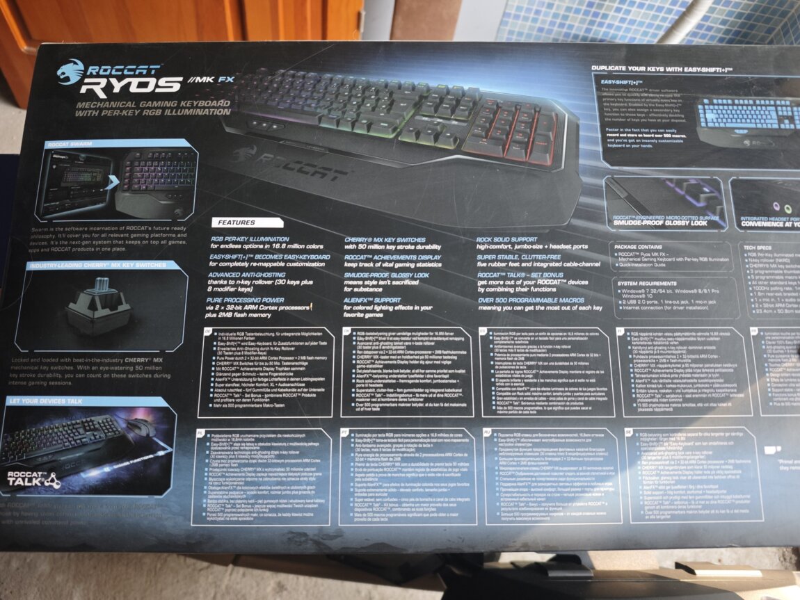 Продам клавиатуру Roccat RYOS MK FX в идеале и упаковке.