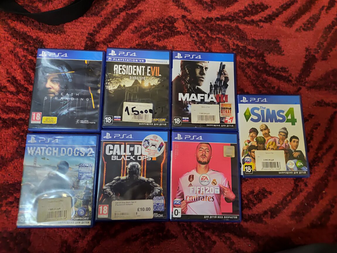 Продам игры для PS4