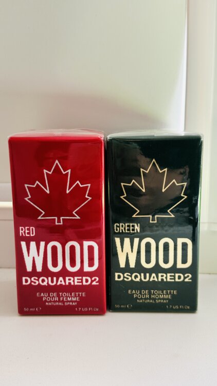 Новые запечатанные Dsquared2 Wood — Red & Green