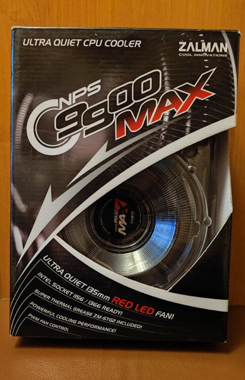Продам охлаждение для процессора Zalman CNPS 9900 MAX Red