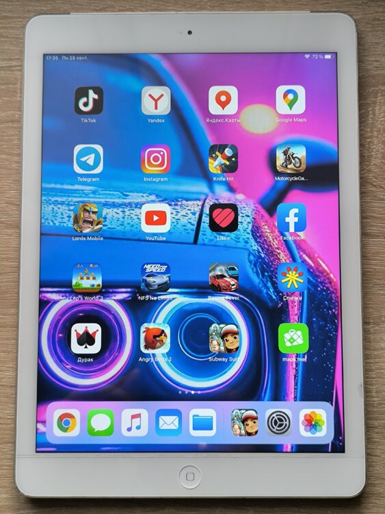 1200р Ipad Air A1475 (32Гб) Рабочий. Ребенку для Игр. YouTube. Chrome