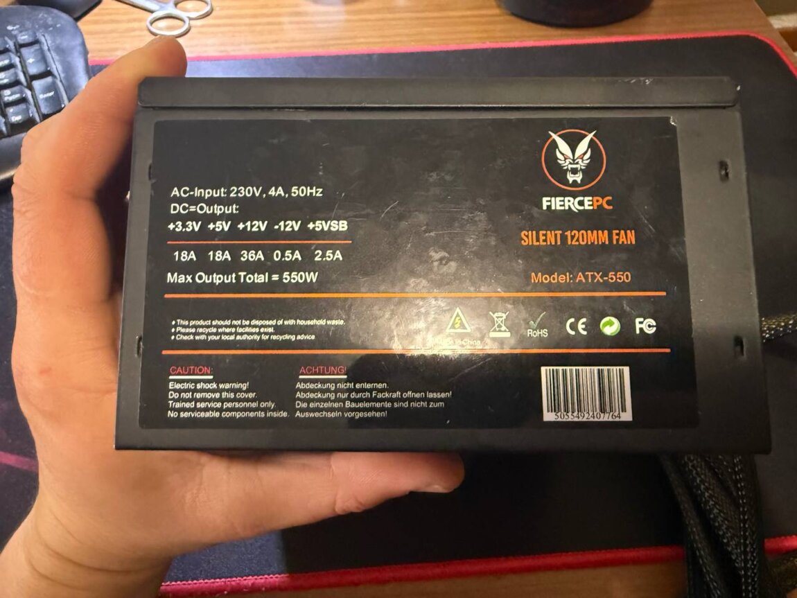 Продам блок Fierce PC ATX-550W