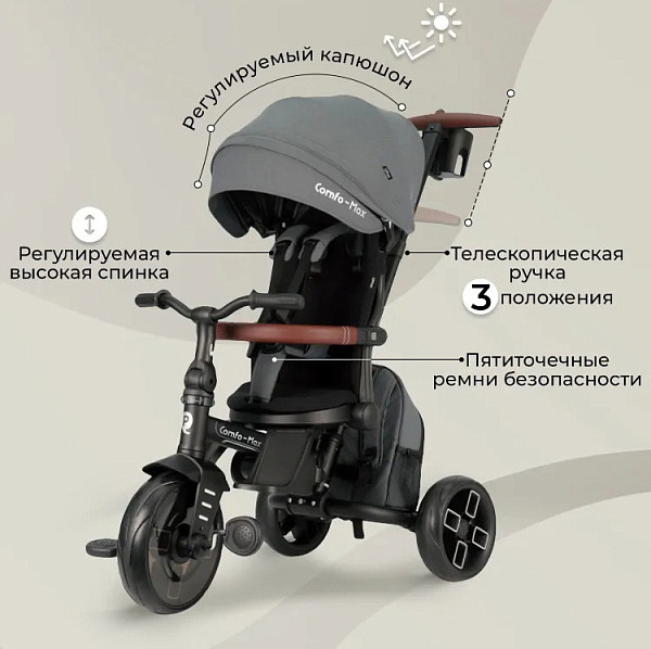 Продам трёхколёсный велосипед с родительской ручкой