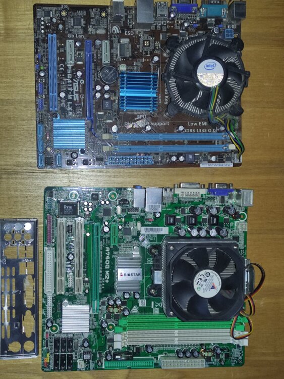Комплекты на мат. платах: Biostar, Asus