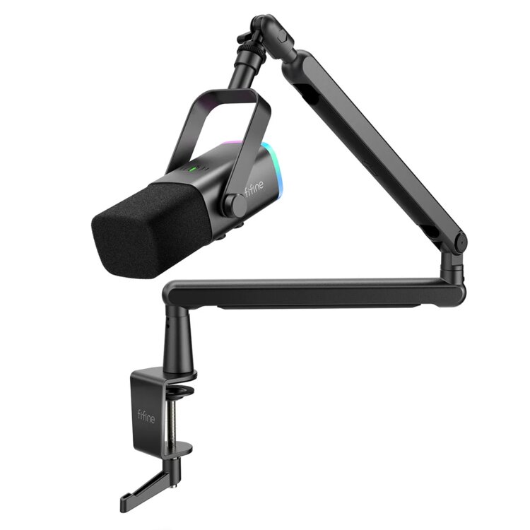 Микрофон Fifine AM8 (Black) + пантограф BM88