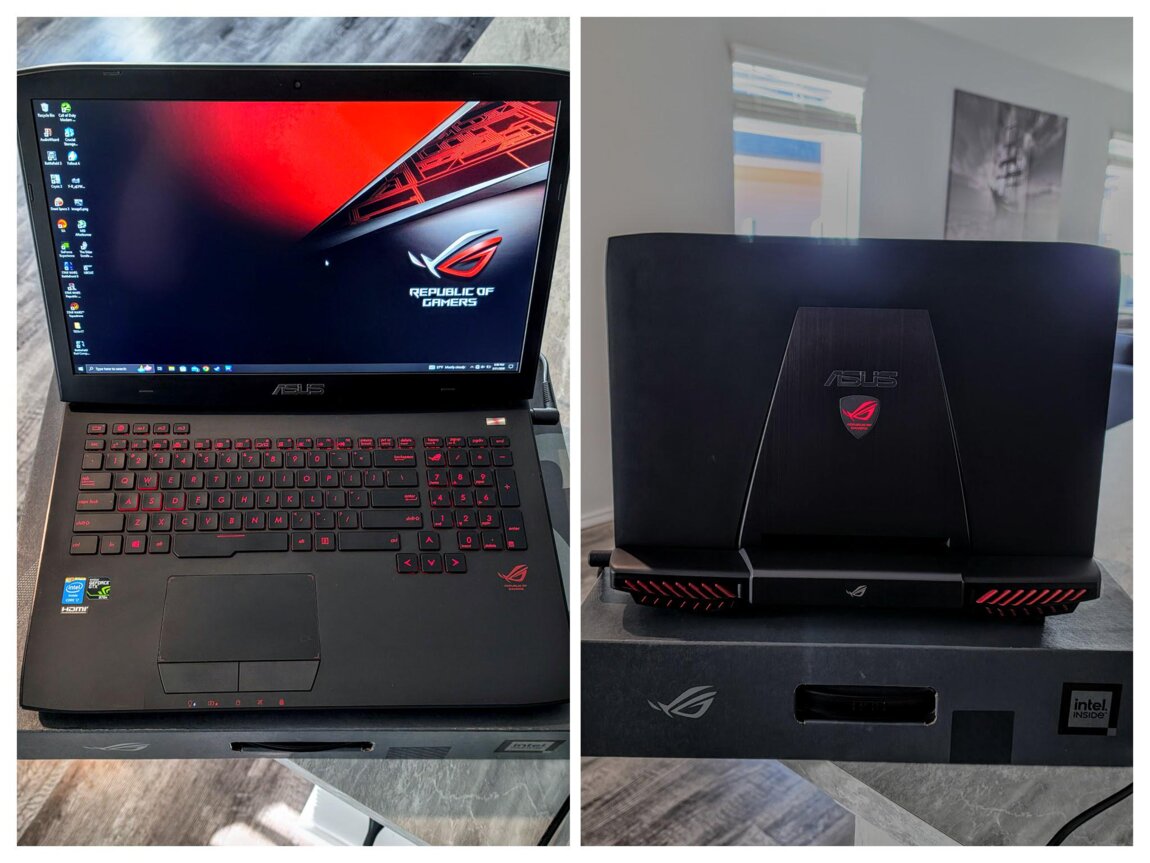 Игровой ASUS ROG / 17,3 дюйма / i7 / GTX 965M / 16 RAM / SSD+HDD