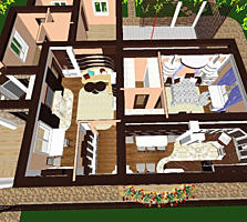 Продам 2-эт. дом или 1/2части, 8сот., времянка, все коммун. р Селекция