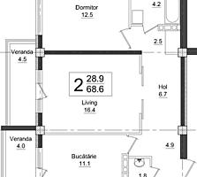 Apartament cu 2 odai! Direct de la companie de constructie.