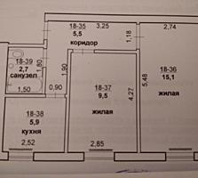 1/5,2-х комнатная Центр, Ленина 10500$