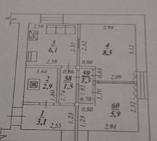 Срочно Бендеры центр 1-к квартира 1/4, 30 кв. м.