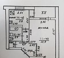 1-комнатная квартира, 2/5, 29,9/15,7/5,8, нижняя Борисовка, Бендеры