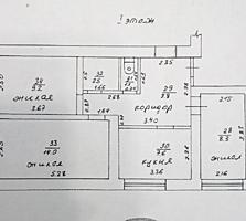 Борисовка, район м-на "Шериф", 3-комнатная квартира в бывш. общежитии