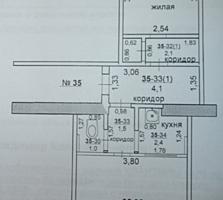 Продается 2-комнатная квартира, 3 этаж, без балкона, Шелковый.