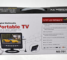 7-дюймовый портативный мини-телевизор Portable TV LCD NS-701