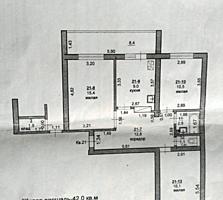Большая 3-комнатная квартира на Борисовке, кухня 9 кв. м, 6/6эт