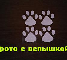 Наклейка на авто Следы Белые светоотражающие