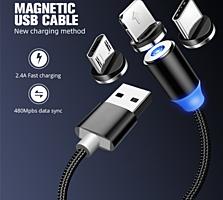 Универсальный магнитный USB кабель для зарядки любых гаджетов.