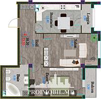 Spre vânzare apartament cu 2 camere în complexul rezidențial "Liv