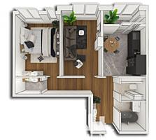 Spre vânzare apartament cu 2 camere modernă amplasată pe str. Alba .