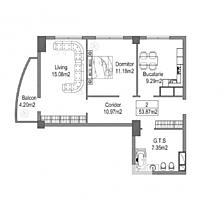 În vânzare apartament cu 2 camere în Complex Locativ ”HEFEST” care .