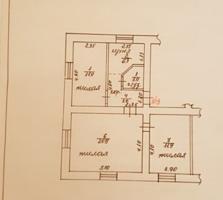ПРОДАЕТСЯ ТРЕХКОМНАТНАЯ КВАРТИРА, ПЕРВЫЙ ЭТАЖ ДВУХЭТАЖНОГО ДОМА.
