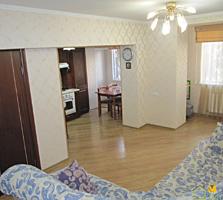 46м2+2 балкона, центр г. Криково, автономка, частично мебель+техника