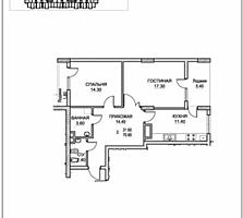 Sec. Centru(Exfactor) Apartament 2 camere. Pretul: 51.600€