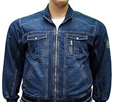 Мужская джинсовая куртка большого размера