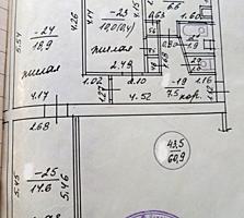 3-к просторная квартира 2/5 62,2/43,5/6,6 балкон 5 кв. м. не застеклен