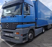 Организация продает тягач Actros и п/прицеп с холодильной установкой