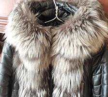 Зимняя куртка из натуральной кожи и меха