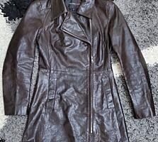 Дублёнка, куртка. Кожаная куртка (Франция), р-р 40-42.