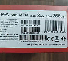 HOTWAV Note 13 Pro 8/256 volte - 135$. Новый!