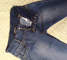 Новые женские джинсы стрейч, высокая посадка, прямые, классика, 2 пары