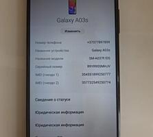 Samsung Galaxy A03s 4/64 gb (VoLTE/GSM) -, чёрного цвета