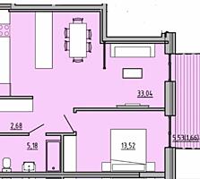 Продам просторную 2х комнатную квартиру в новом сданном клубном доме .