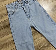 Женские голубые джинсы 34 размера