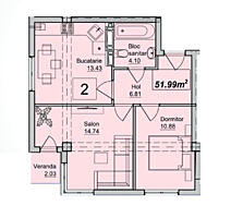 Se vinde apartament cu 2 camere în noul complex Rezidențial “ESTATE ..