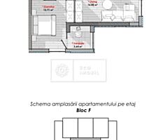 Vă propunem spre vânzare apartament cu două odăi separate în ...