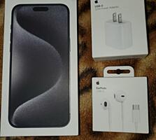 Запечатанный iPhone 15 Pro Max Black Titanium 256GB