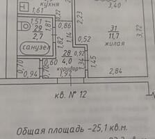 Продаётса однакомнатная квартира бендэры с. Гыска