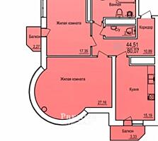 В продаже шикарная 2х комнатная квартира на 10 ст Фонтана. Прямой вид 